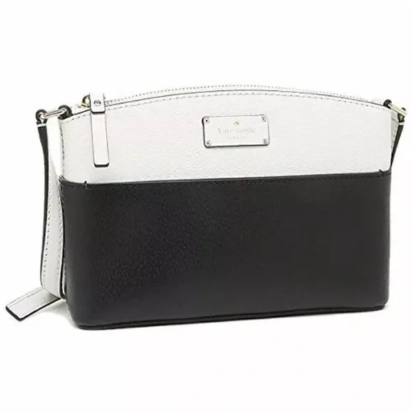 Kate Spade Black White Millie Crossbody Purse Bag - Picture 16 of 16